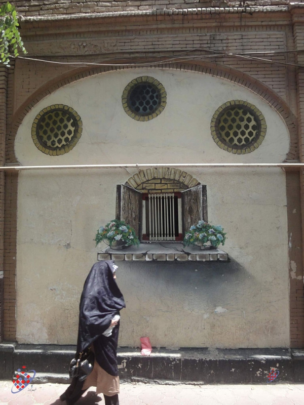 کاوه وحیدی آذر -Kaveh Vahidi Azar-نقاشی دیوار در تبریز